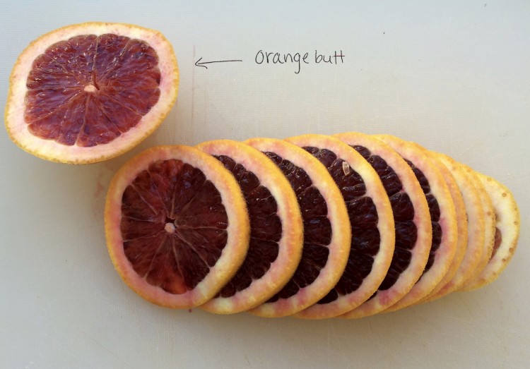 orange butt labeled