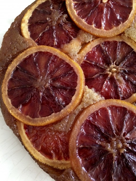 vanilla blood orange cake